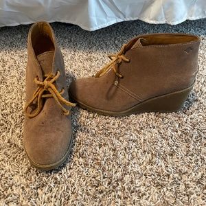 Sperry Suede Wedge Bootie